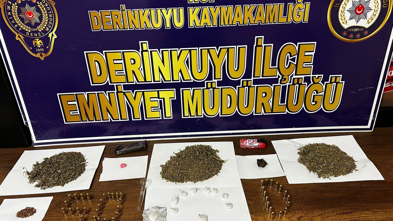 Nevşehir Derinkuyu'da uyuşturucu operasyonu