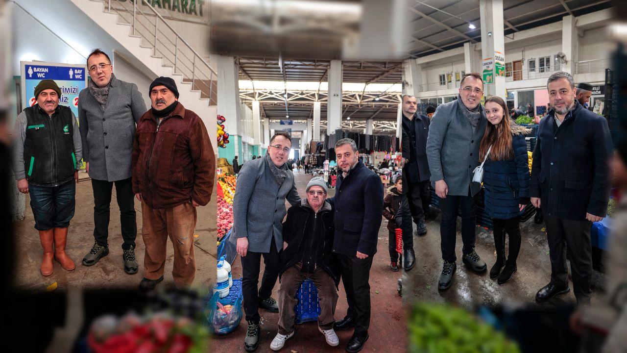 AK Parti Nevşehir heyetinden pazar esnafı ziyareti