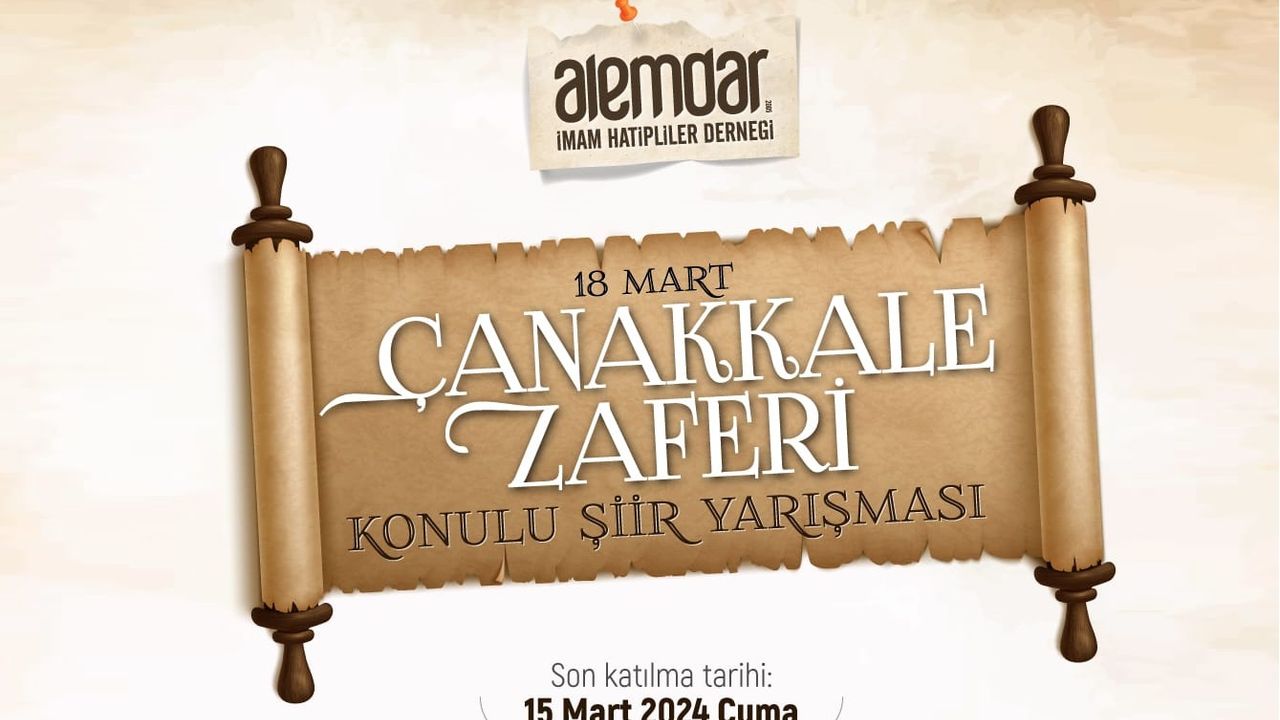 '18 Mart Çanakkale Zaferi' şiir yarışması başladı