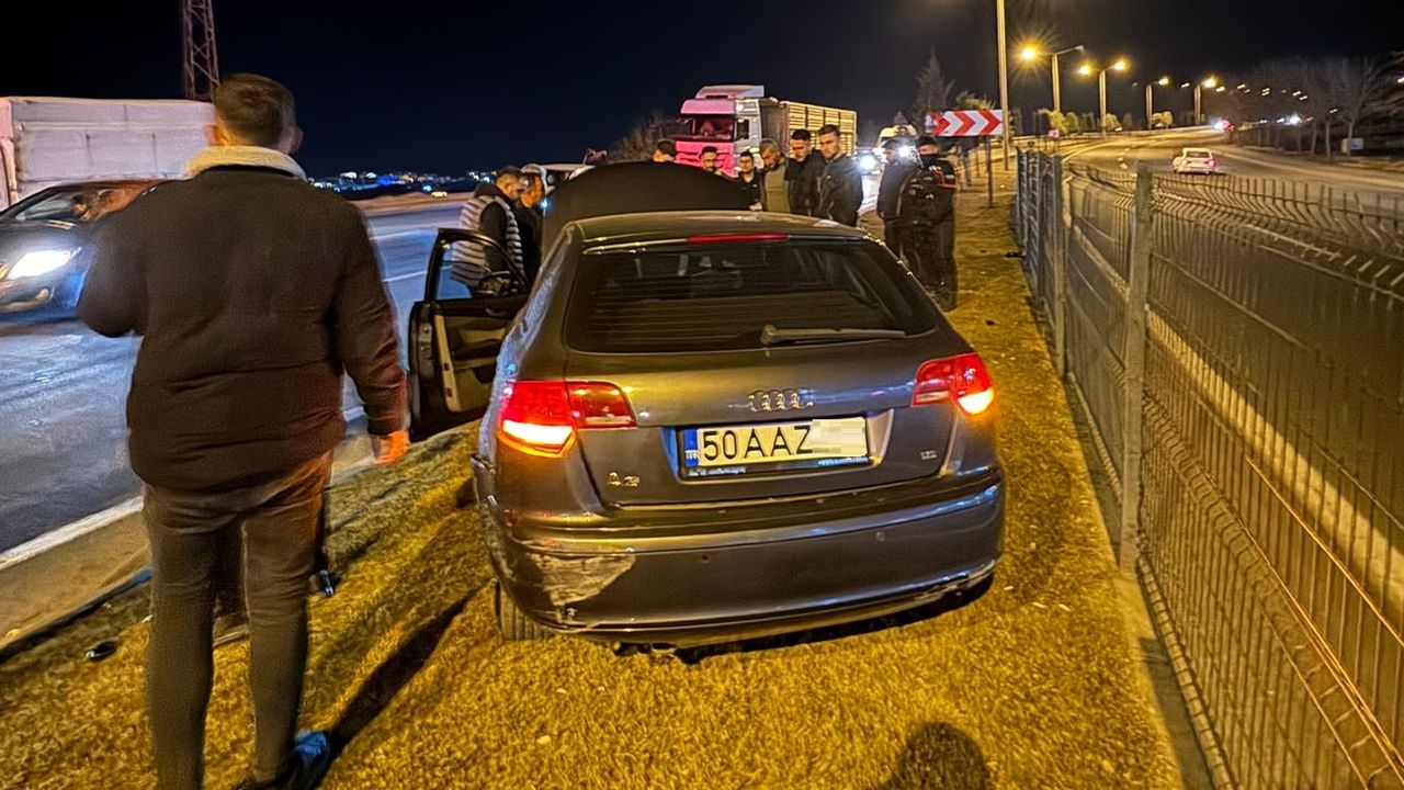 Nevşehir çevre yolunda korkutan kaza