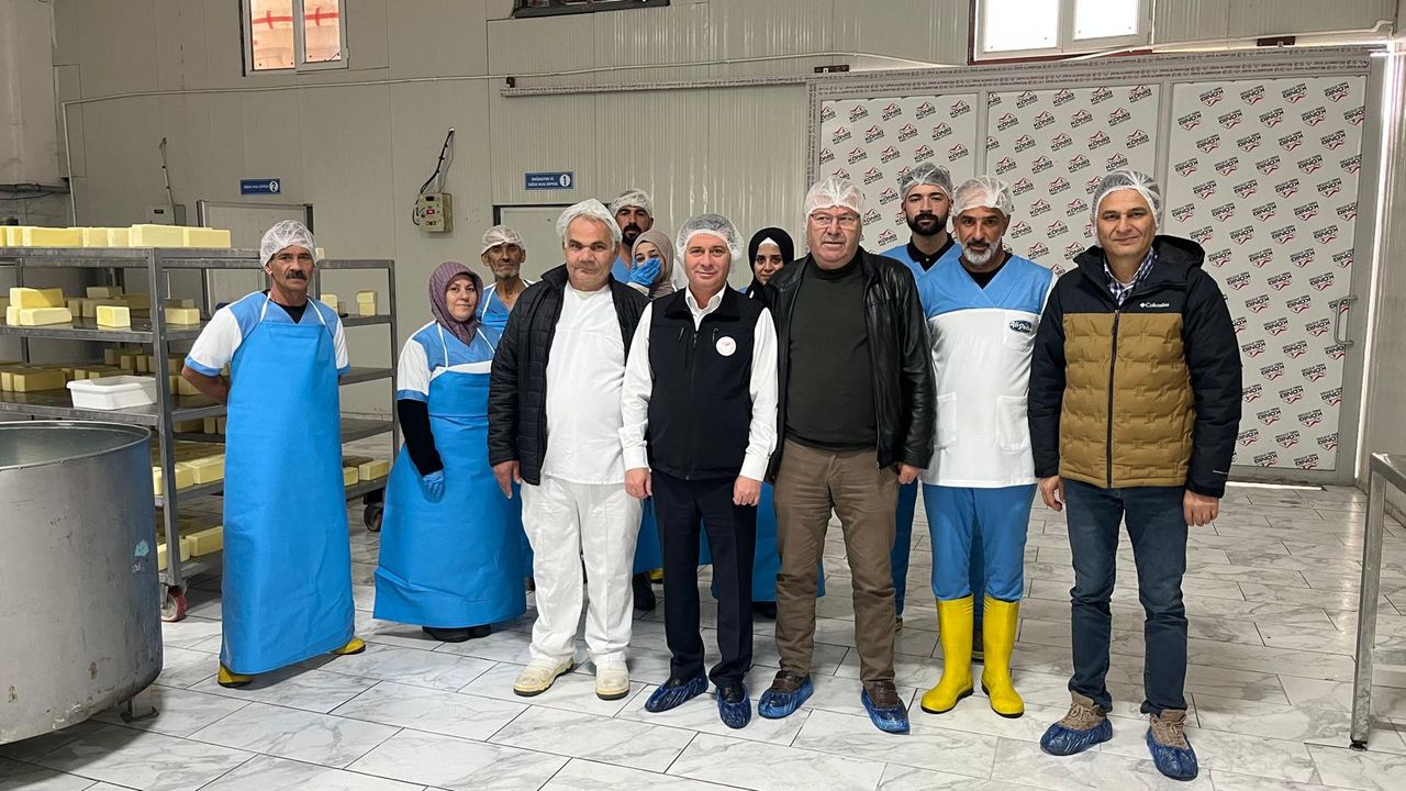 Nevşehir'de Ali Dede Süt İşleme Tesisine Ziyaret