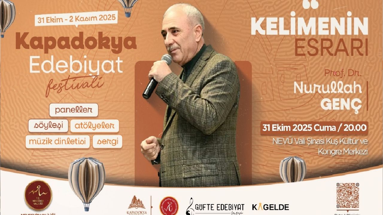 Nevşehir'de Kapadokya Edebiyat Festivali Başlıyor!
