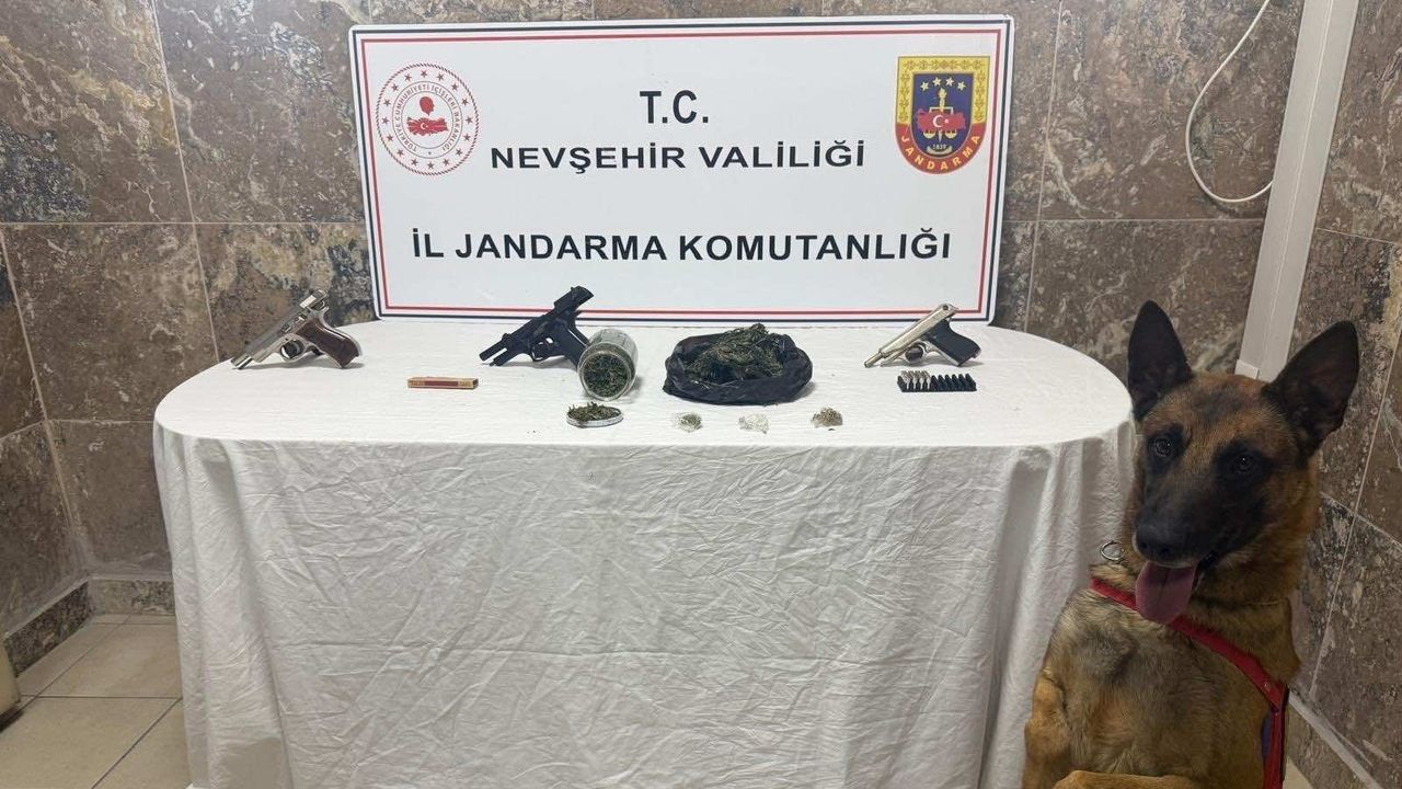 Ürgüp’te Uyarıcı Madde ve Silah Ele Geçirildi