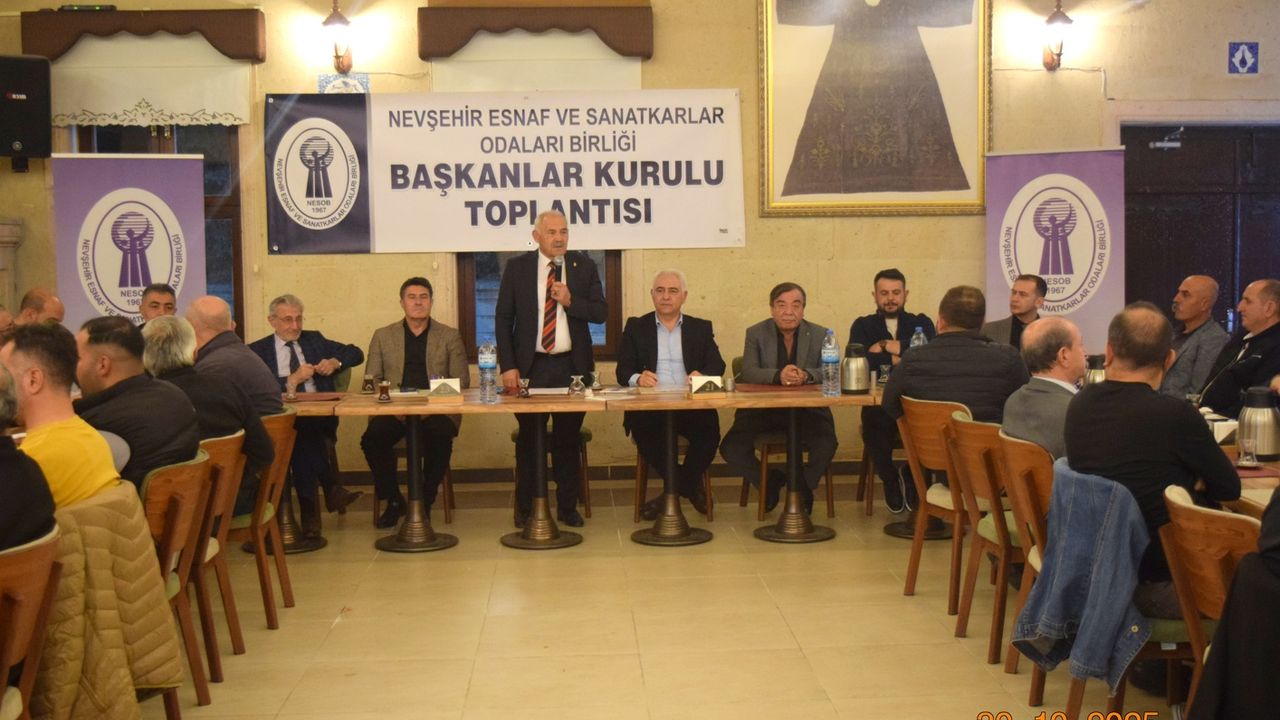 NEVESOB 2025 Yılı Başkanlar Kurulu Toplantısı Gerçekleştirildi