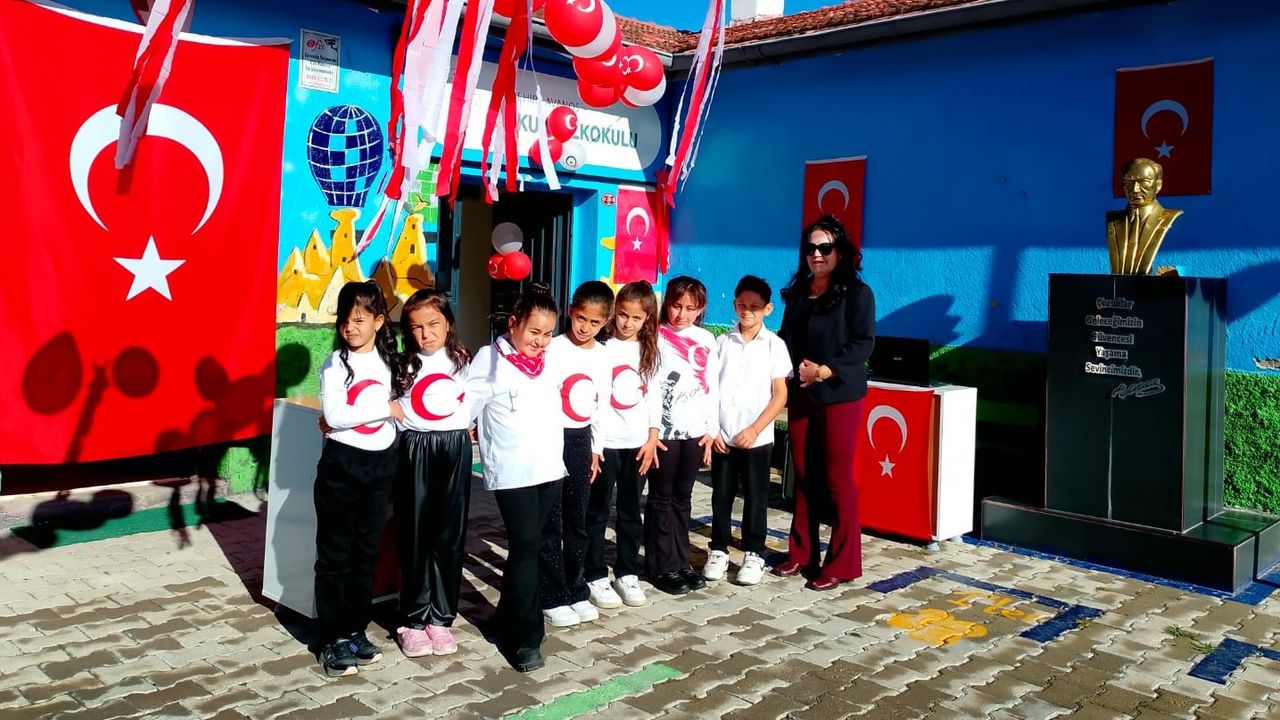 Nevşehir'in O Köyünde 29 Ekim 7 Öğrenciyle Kutlandı