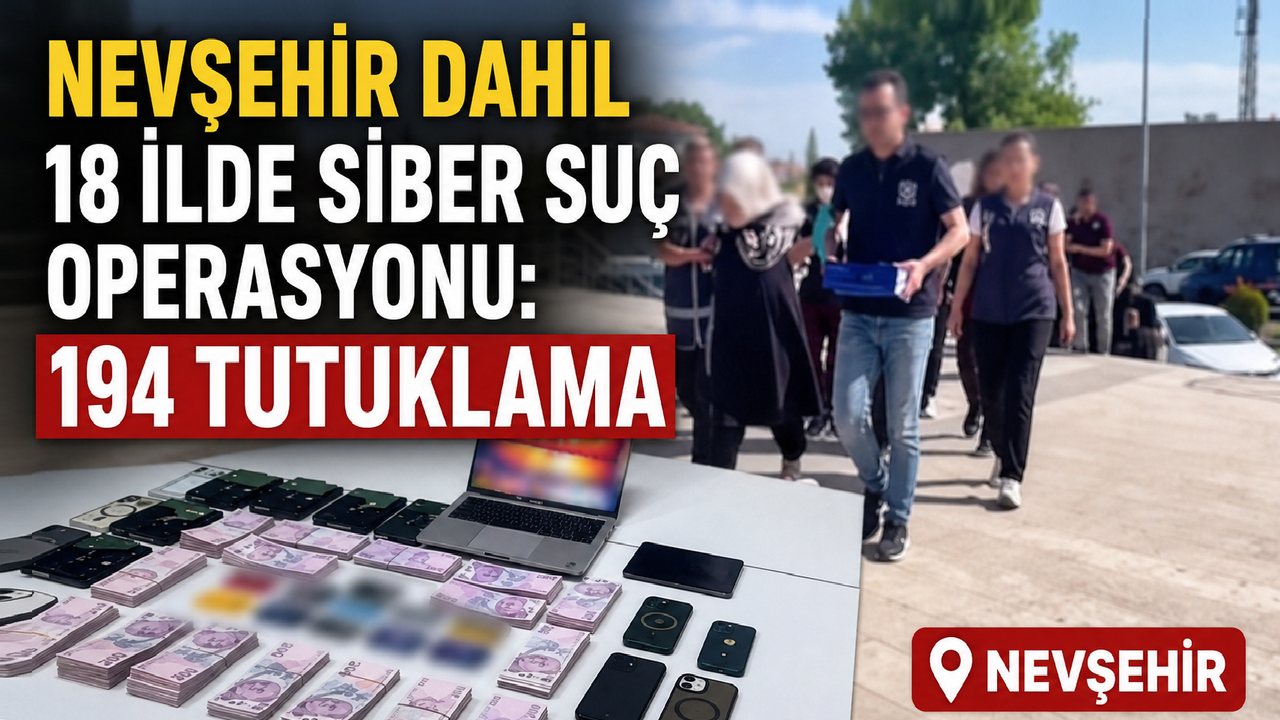 Nevşehir Dahil 18 İlde Siber Suçlara Büyük Operasyon