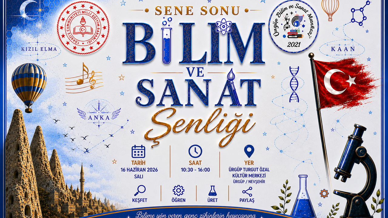Ürgüp BİLSEM’den Yıl Sonu Bilim ve Sanat Şenliği