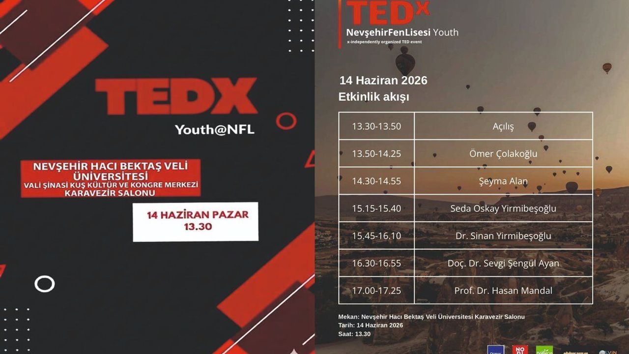 TEDxYouth@NFL Nevşehir'de: Gençler İlham Veren Fikirlerle Bu