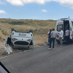 Uçhisar-Göreme Yolunda Araç Takla Attı: 2 Yaralı