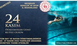 Nevşehir'de Öğretmenlere ücretsiz yüzme etkinliği
