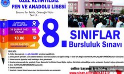 Altınyıldız Fen Ve Anadolu Liselerinde 8. Sınıf Bursluluk Sınavı