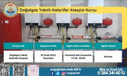 Doğalgaz yakıtlı kalorifer ateşçisi kursu açılacak