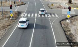 Nevşehir'de drone destekli trafik denetimi