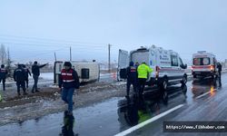 Nevşehir'de tarım işçilerini taşıyan minibüs devrildi: 1 ölü, 13 yaralı