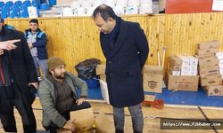 Başkan İbaş, yardım kampanyasını yerinde inceledi