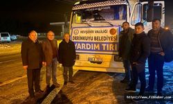Derinkuyu Belediyesi'nden Deprem Bölgesine Rekor Destek