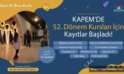 KAPEM’de 52. Dönem Kursları İçin Kayıtlar Başladı