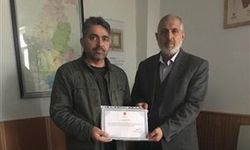 Din görevlisine teşekkür belgesi