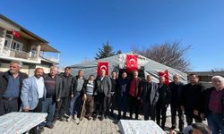 TÜGŞAV Başkanı Çiftçi Şehidin yeğenin asker yemeğine katıldı