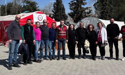 Nevşehirli eczacılar Kahramanmaraş'ta depremzedeleri yalnız bırakmadı