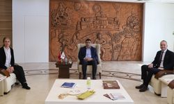 Emlak Katılım Bankası Nevşehir Şube Müdürü Özdamar’dan NEVÜ Rektörü Aktekin’e Ziyaret