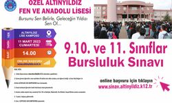 Altınyıldız Fen Ve Anadolu Liselerinde 9. 10. Ve 11. Sınıflar Bursluluk Sınavı Yarın Gerçekleşecek