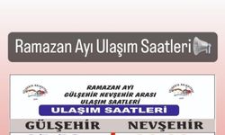 Gülşehir otobüslerine Ramazan ayı düzenlemesi