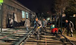 Nevşehir MTAL deprem bölgesi için gece mesaisinde...