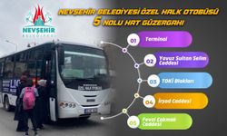 Nevşehir Özel Halk Otobüsleri 5 Nolu Hattın Güzergâhında Değişiklik