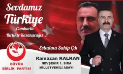 Kalkan; 'Savunduğumuz değerler Türkiye'nin geleceğidir! Geleceğine sahip çık Nevşehir'