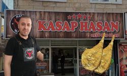 Nevşehir'de bir ilk! Kasap Hasan altın kaplama et yaptı herkesi şaşırttı!