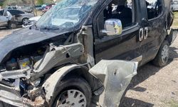 Nevşehir'de çarpışan araçlardan biri, mezarlığa uçtu