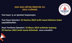 Açık öğretim kayıt yenileme işlemleri 23 Haziran'da tamamlanacak