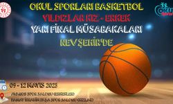 Okul Sporları Basketbol Yıldızlar Yarı Final Müsabakaları Nevşehir'de