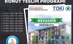 Derinkuyu da konutların teslimi 22 Mayıs'ta yapılacak