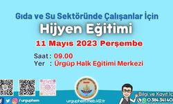 Hijyen eğitimi kursu 11 Mayıs'ta