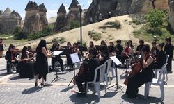 Kapadokya'da peribacaları arasında 'senfoni orkestrası '