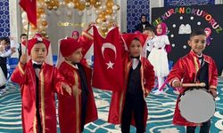 Nevşehir'de 4-6 yaş miniklerinin yıl sonu şenliği