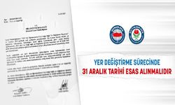 İl içi yer değiştirme takviminde 31 Aralık tarihi esas alınmalıdır