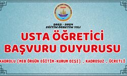 Ürgüp HEM'den usta öğretici duyurusu
