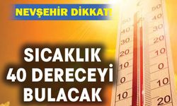 Nevşehir'e hafta sonu için 40 derece uyarısı!