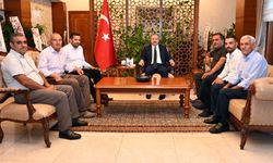Nevşehirli muhtarlardan Vali Fidan'a hayırlı olsun ziyareti