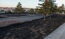 Hacı Bektaş-ı Veli Dergahı bahçesinde yangın söndürüldü