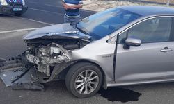 Ortahisar kavşağındaki kaza ucuz atlatıldı