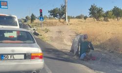 Nevşehir'de dilenciler trafikte tehlike saçıyor