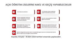 Açık öğretime geçiş şartları belirlendi