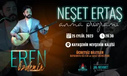 Eren Özdemir konseri bu akşam Nevşehir'de
