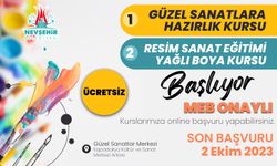 Nevşehir'de Güzel Sanatlara Hazırlanan Gençlere Kurs
