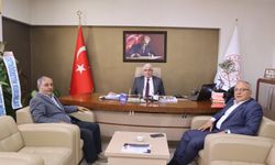 Başkan Aksoy'dan Yazıcı'ya hayırlı olsun ziyareti