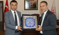Başkan İbaş'dan, Kaymakam Gölbaşı'na ziyaret